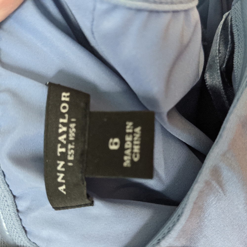 Ann Taylor Blue Halter Dress - Picture 3 of 5